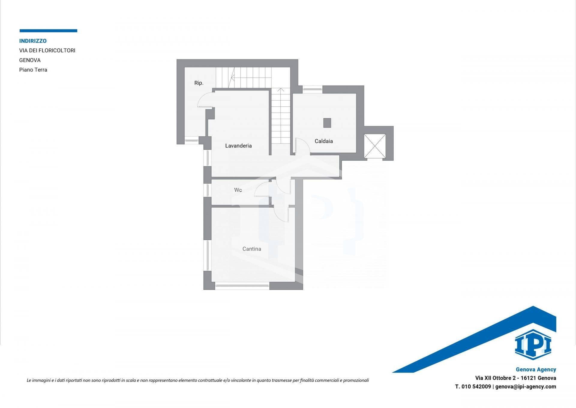 Villa Via Dei Floricoltori, Genova (zona Nervi) - planimetria 1