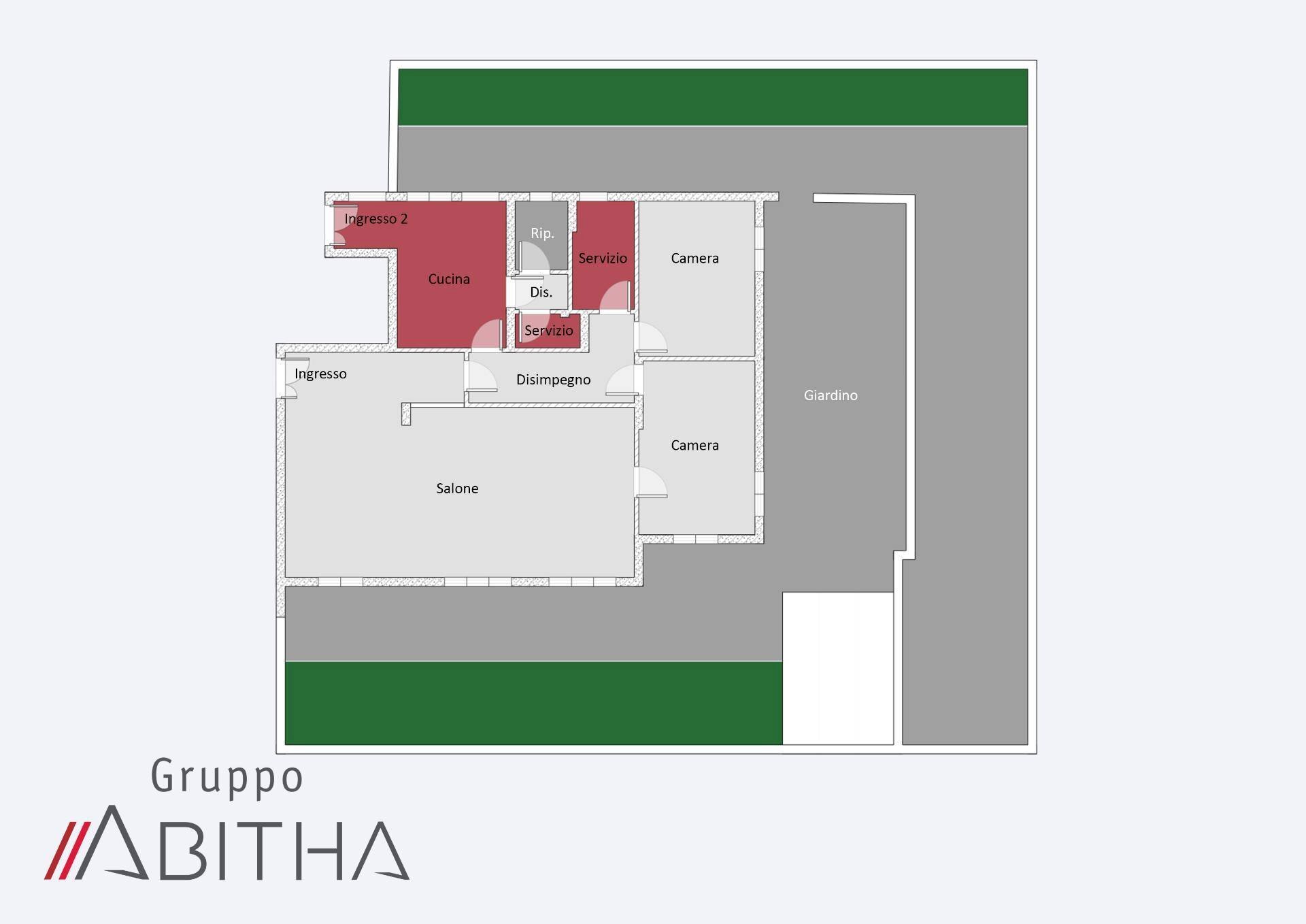 Appartamento Via Antonio Fogazzaro, Roma - planimetria 1