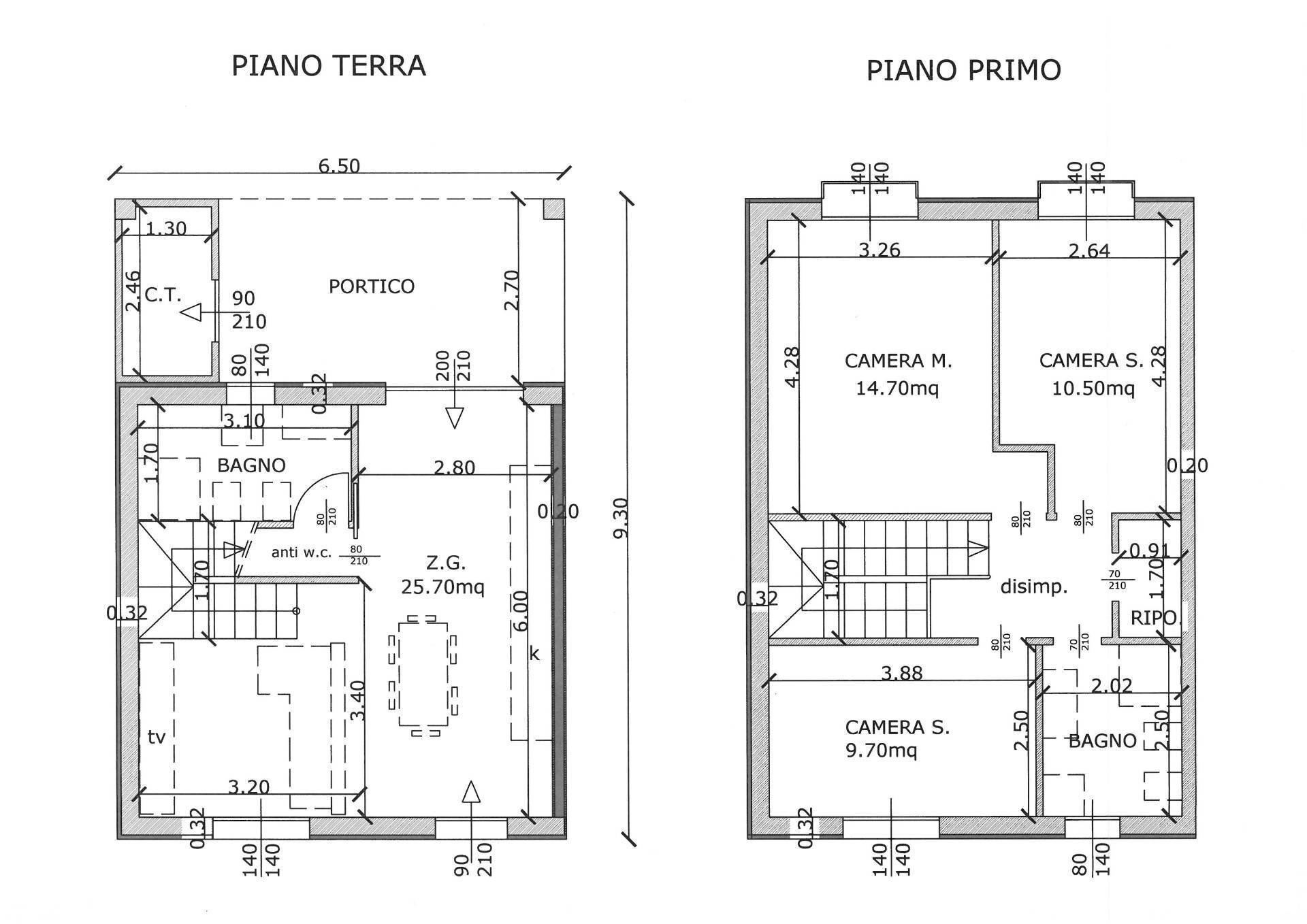 Foto 3 - Villa a Schiera Alessandria - planimetria 1