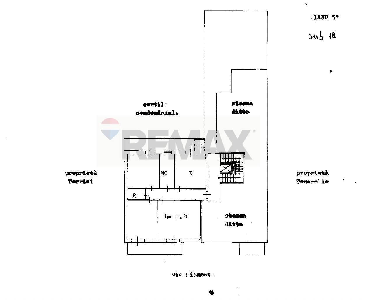 Pianta 2D - Trilocale Via Piemonte
 
39, Acireale - planimetria 1
