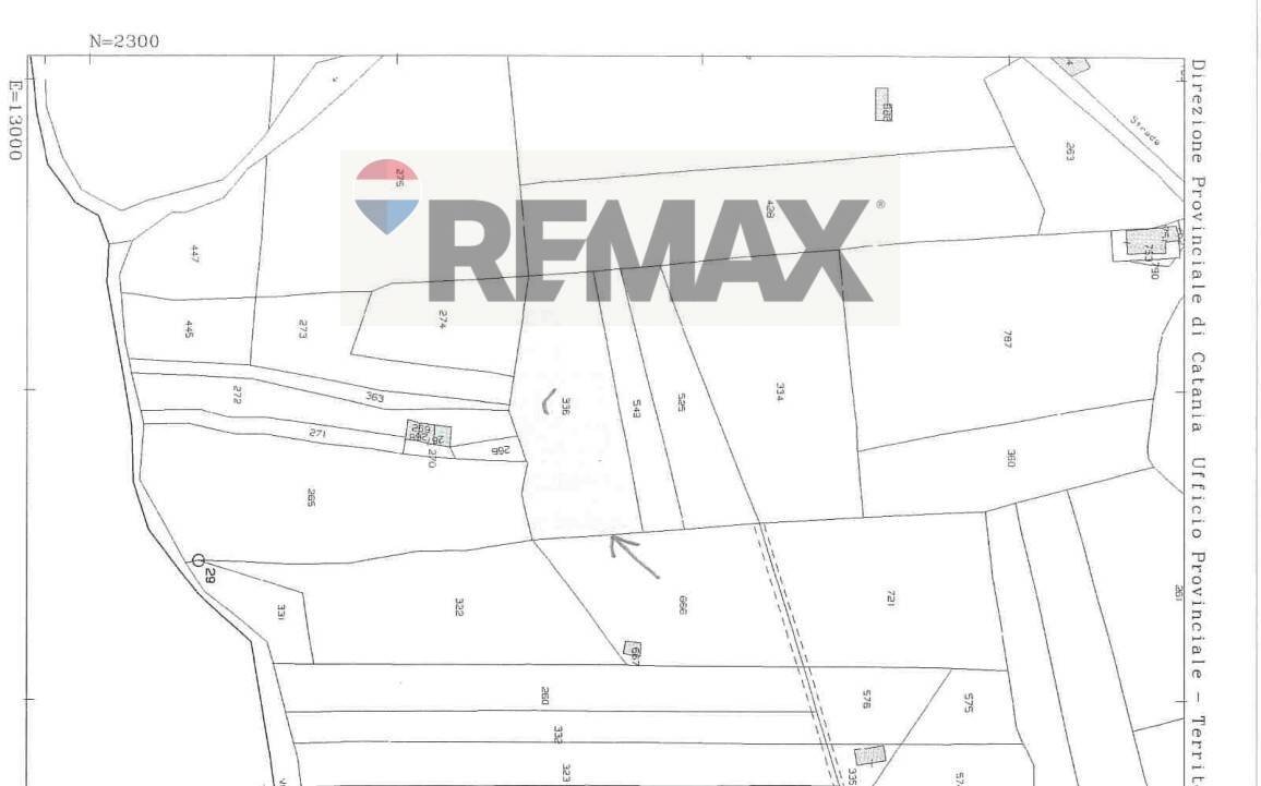 Pianta 2D - Terreno agricolo Via Vena, Piedimonte Etneo - planimetria 1