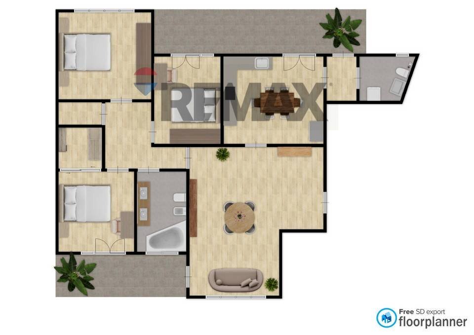 Pianta 2D - Quadrilocale Via Giuseppe Antonio Borgese
 
26, Catania - planimetria 1