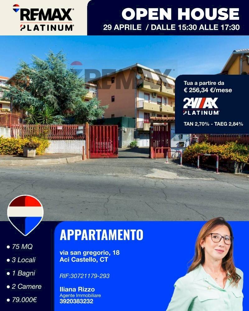 Edificio all\'aperto - Trilocale via san gregorio
 
18, Aci Castello - foto 1