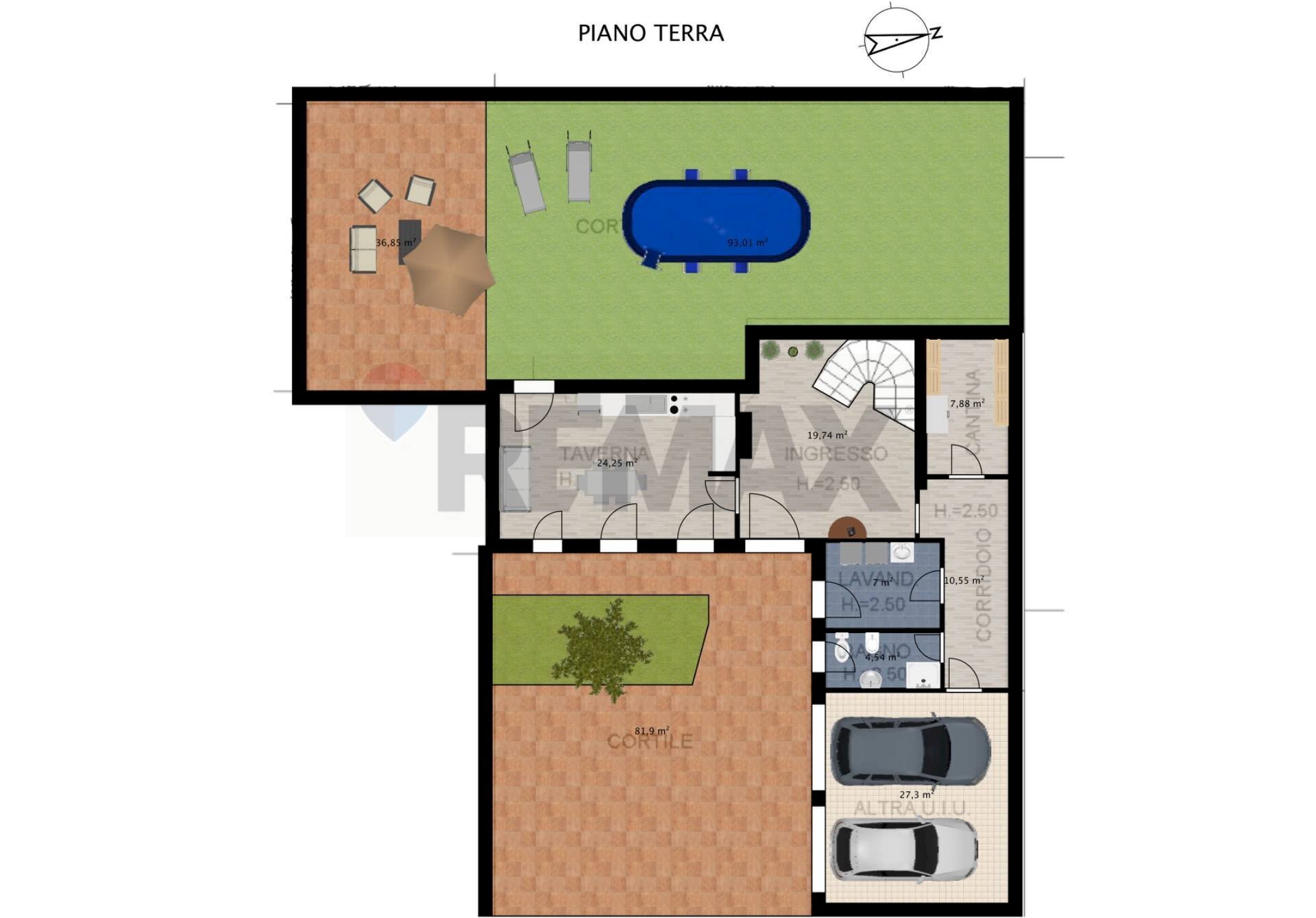 Pianta 2D - Casa indipendente Viadana - planimetria 1