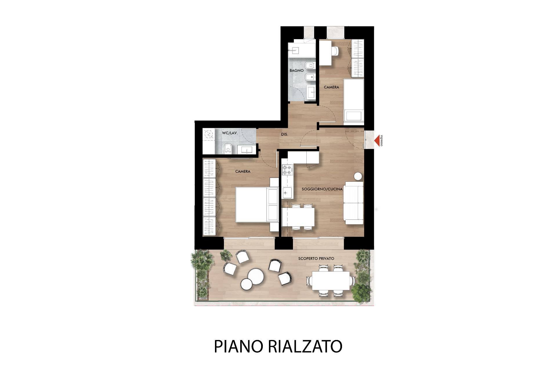 Foto 11 - Appartamento Viale Pagano, Pesaro - planimetria 1