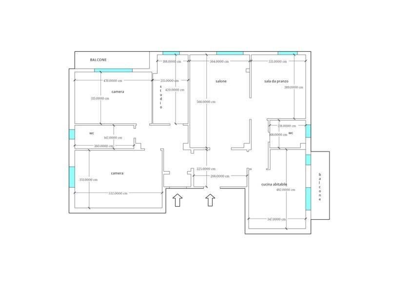 Foto 40 - Appartamento via Caracciolo, Milano - planimetria 1