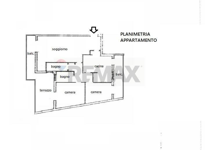 Pianta 2D - Quadrilocale Castellana
 
26, Turi - planimetria 1