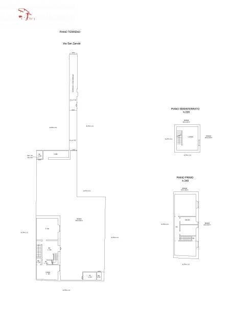 Foto 10 - Independent house via San Zanobi
 
10, Firenze - floor plans 1