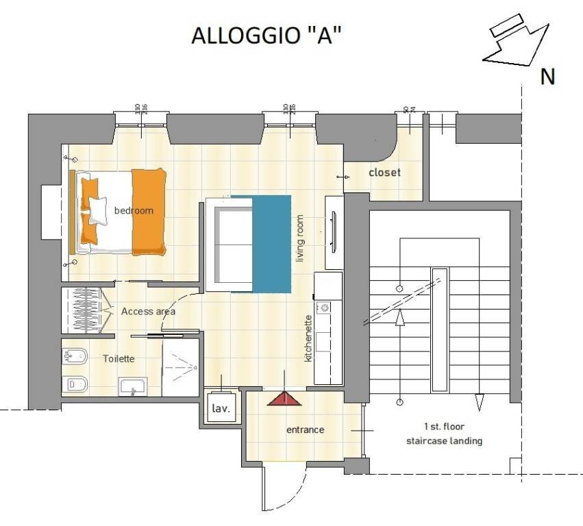 Planimetria - Appartamento Ventimiglia - foto 1