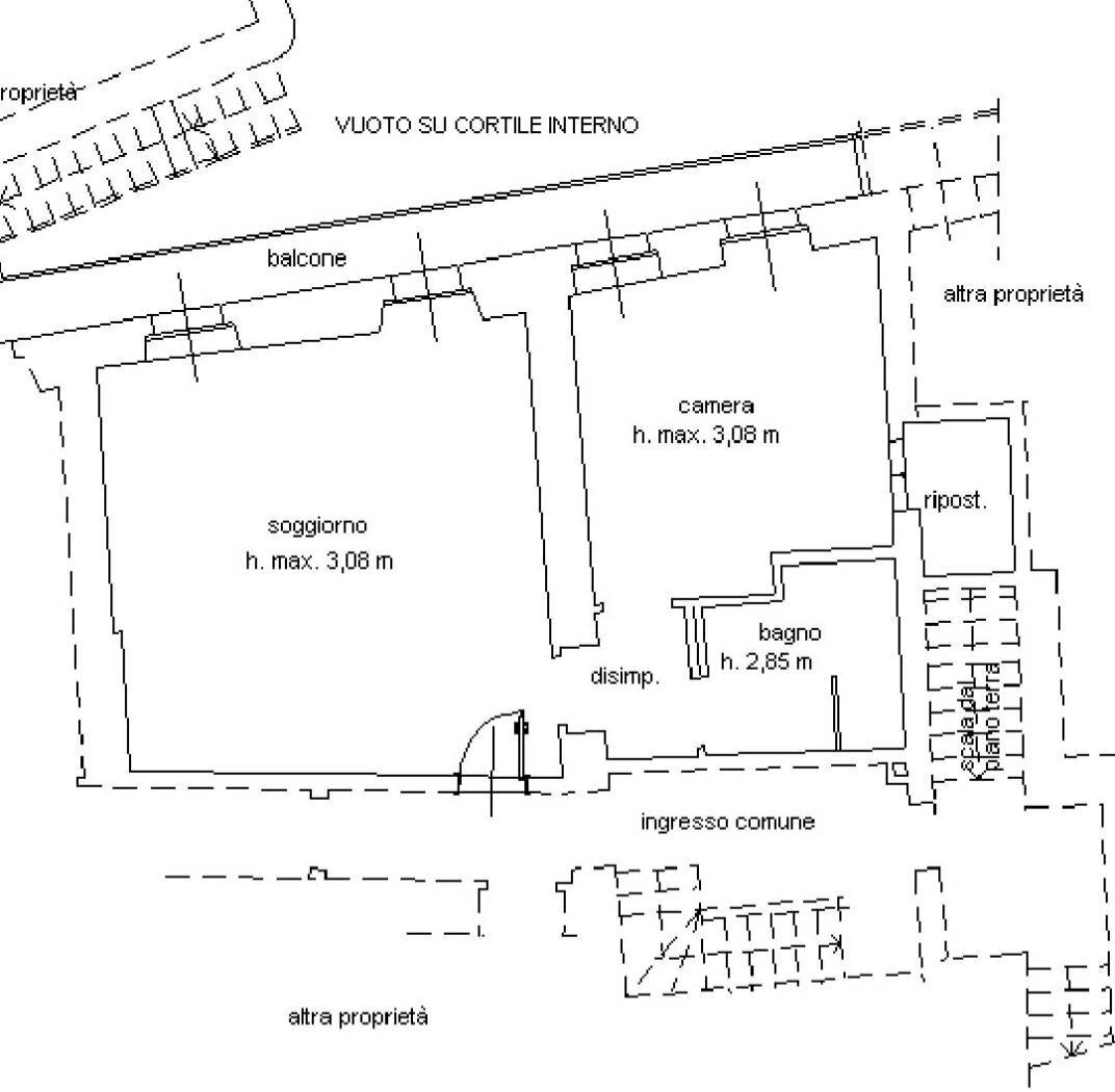 Appartamento via Guglielmo Marconi, 4, Borgo San Dalmazzo - planimetria 1