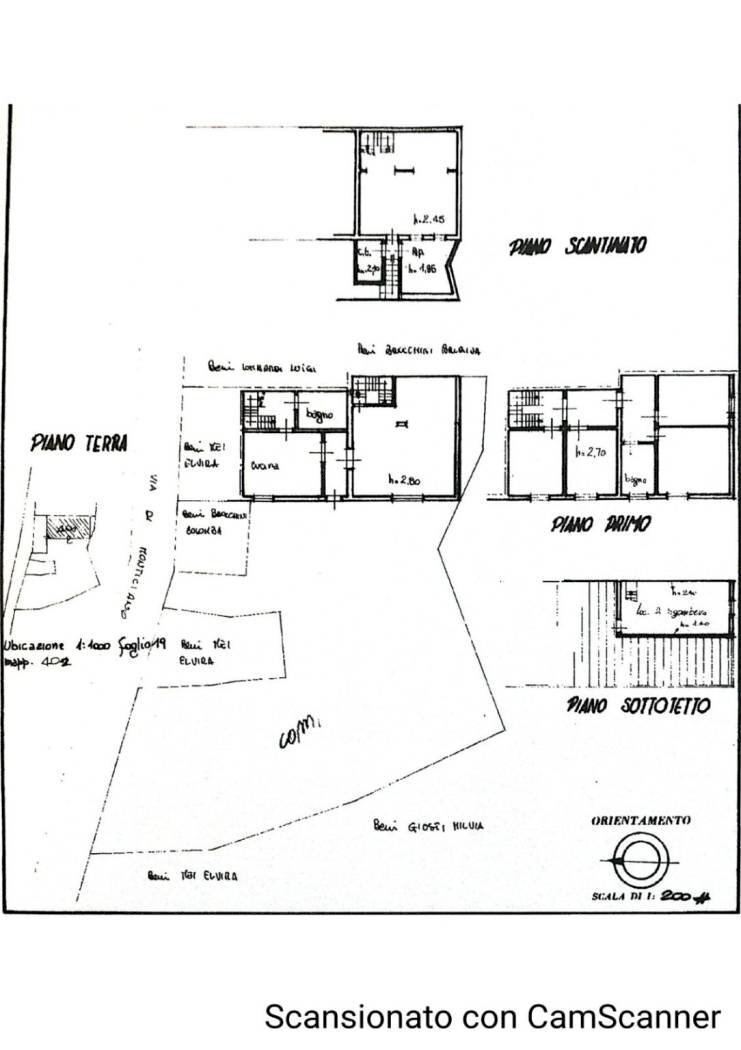 Independent house via di Montigiano, 126, Massarosa - floor plans 1
