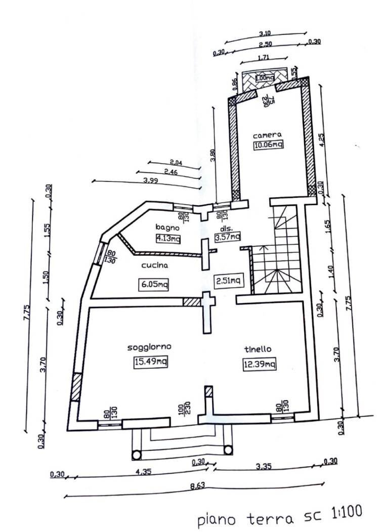 Casa indipendente strada Provinciale 17, Campli - planimetria 1