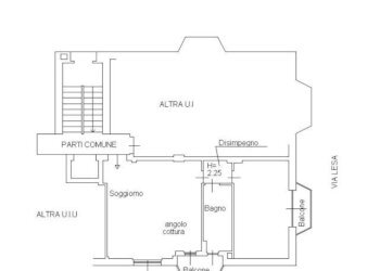 Planimetria - Appartamento via Cristoforo Gluck, 59, Milano - foto 24