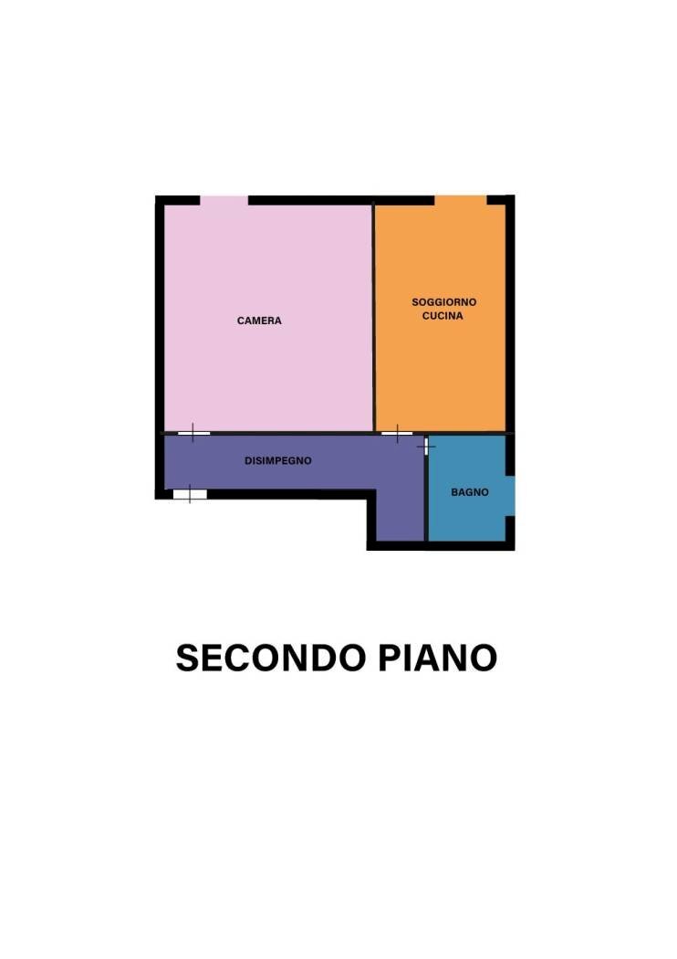 Appartamento via Giuseppe Garibaldi, Dovadola - planimetria 1