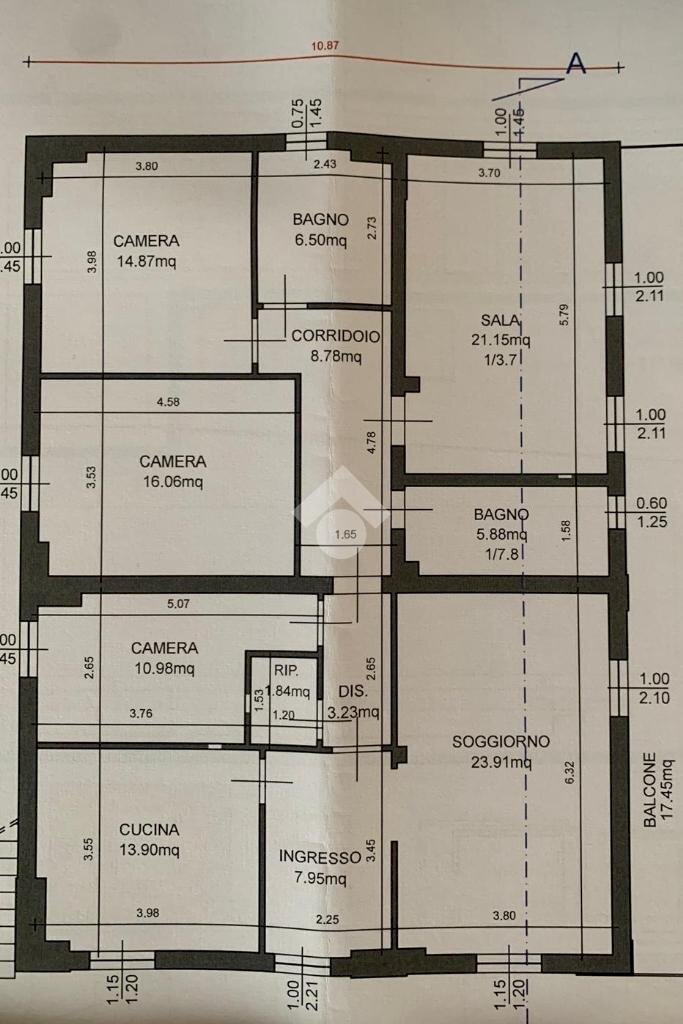 Semi-detached house Via Case Ferrari, Villa Minozzo - floor plans 1