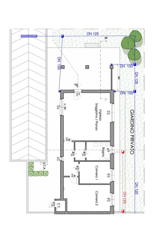 Porzione di casa Via del Pero, Cascinette d'Ivrea - planimetria 1