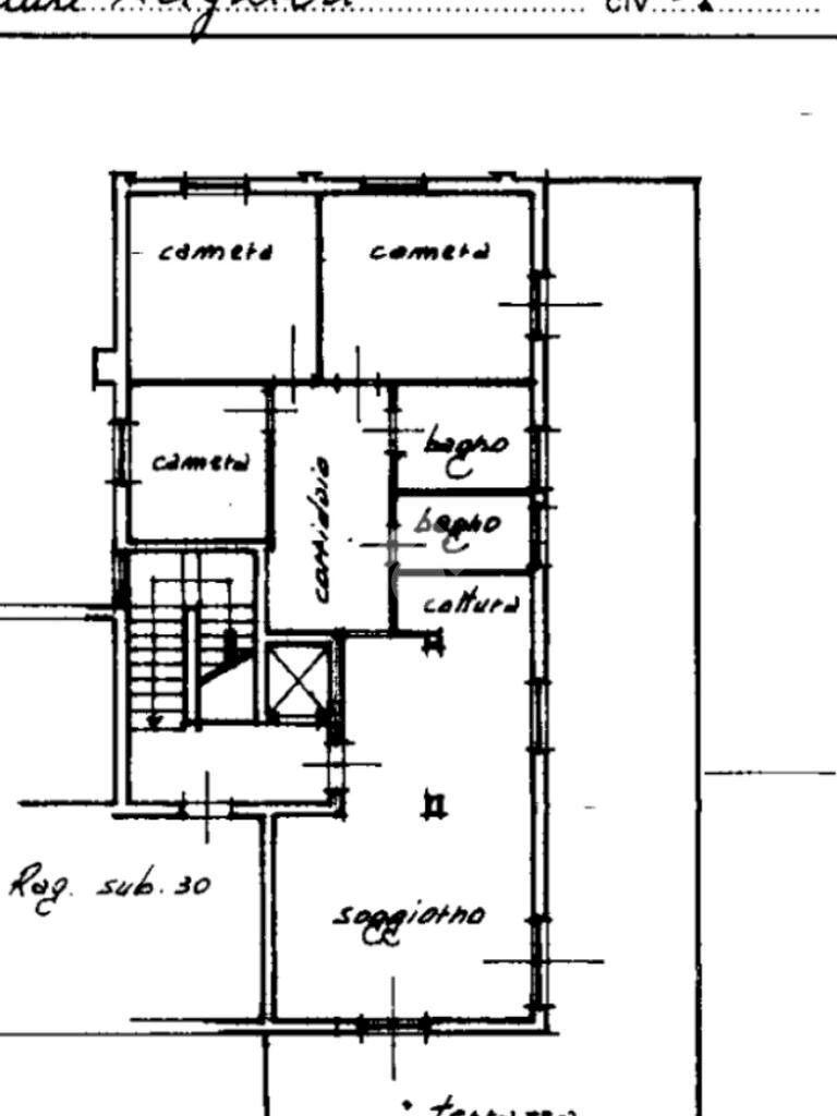 Attico Via Mazzini, Langhirano - planimetria 1