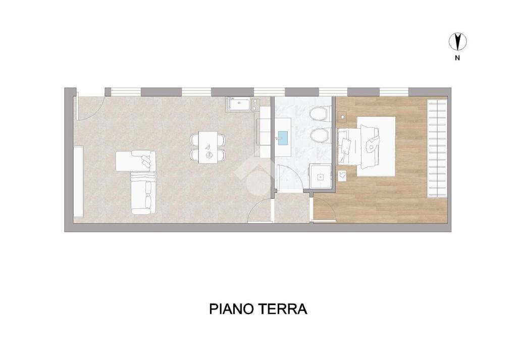 Bilocale Via Bligny, Reggio nell'Emilia - planimetria 1