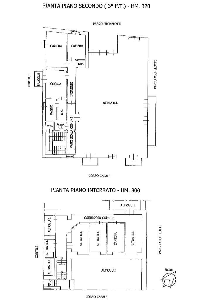 Trilocale Corso casale, Torino (zona Borgo Po) - planimetria 1