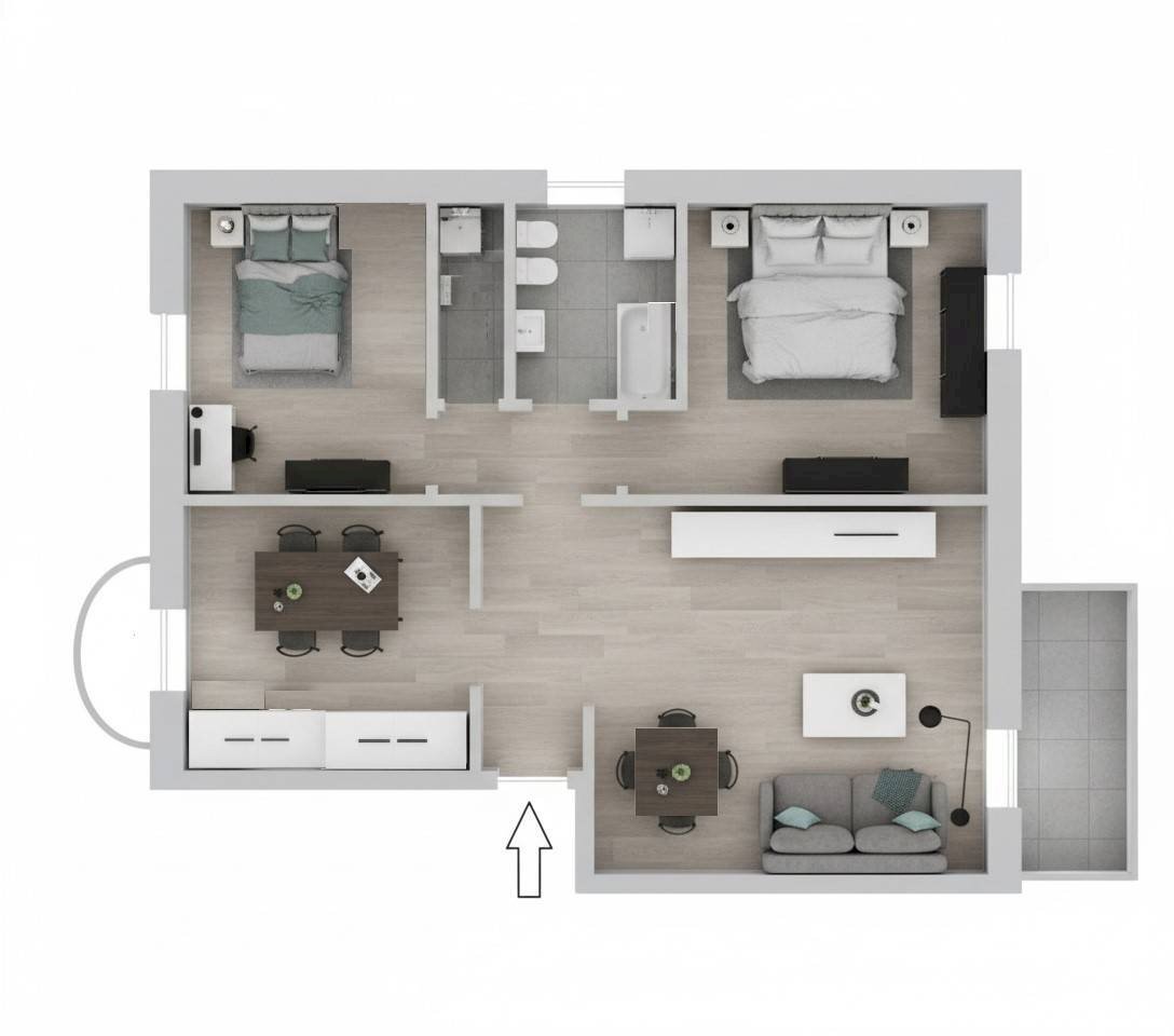 Foto 29 - Trilocale Via Leopardi
 
2, Belgioioso - planimetria 1