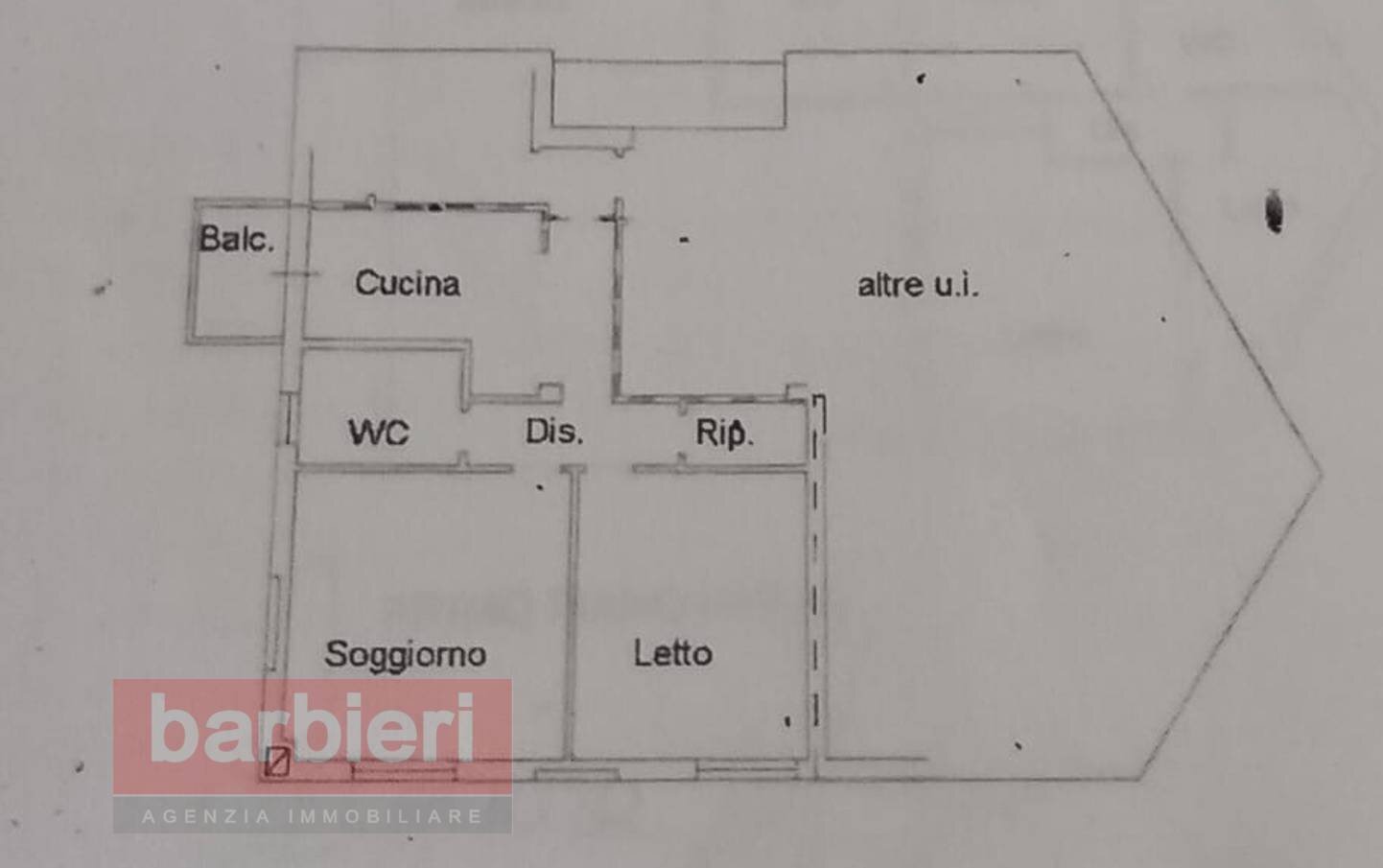 Foto 16 - Trilocale via palazzone
 
1, Cervia - planimetria 1