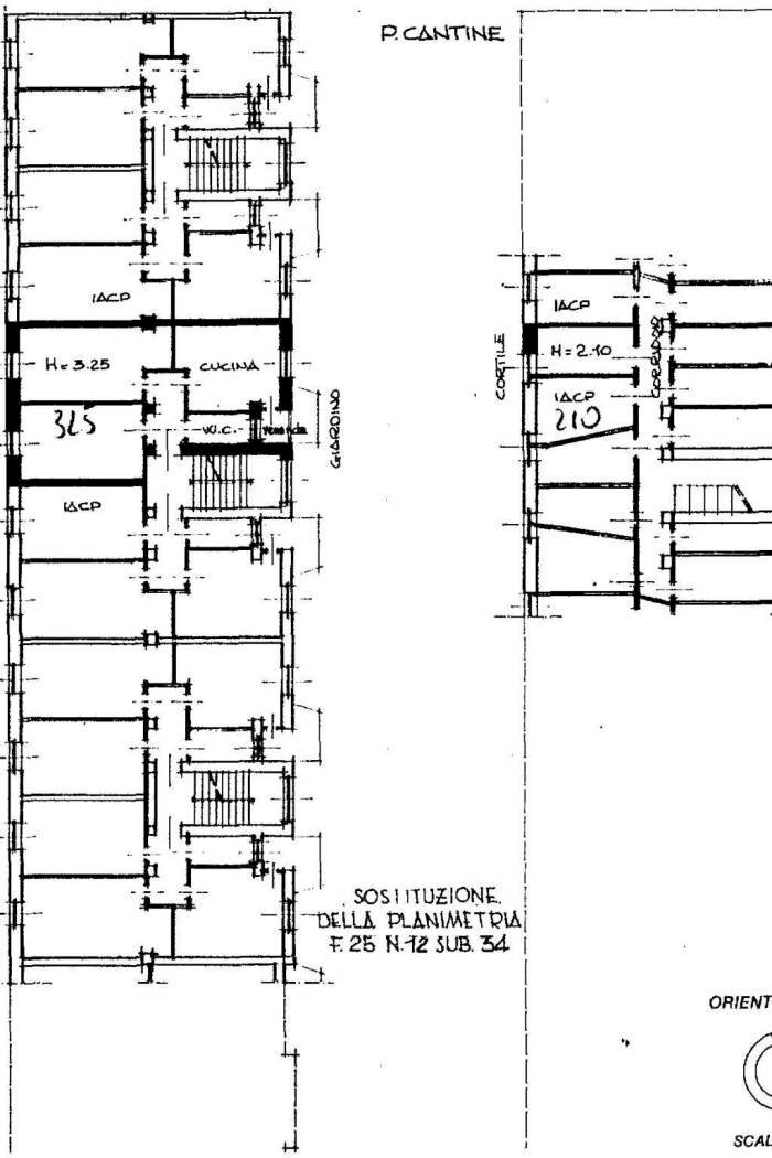 Trilocale via Montello, 47, Venaria Reale - planimetria 1