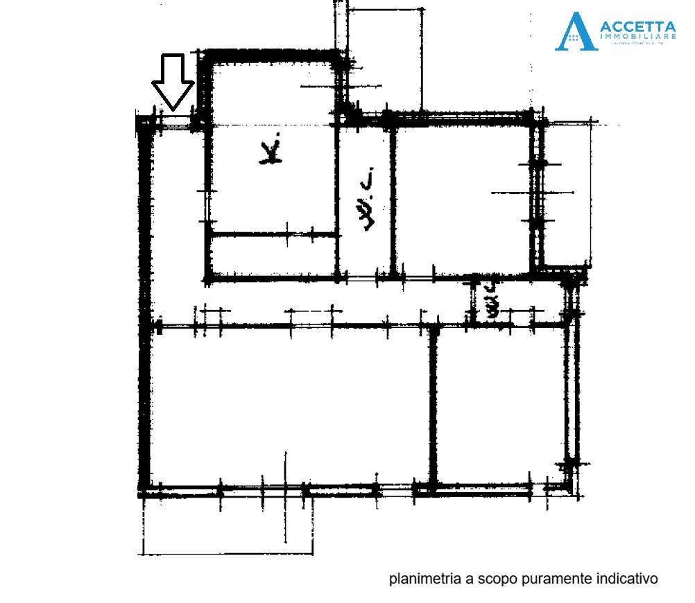planimetria - Trilocale Via Lago Trasimeno 5, Taranto - planimetria 1