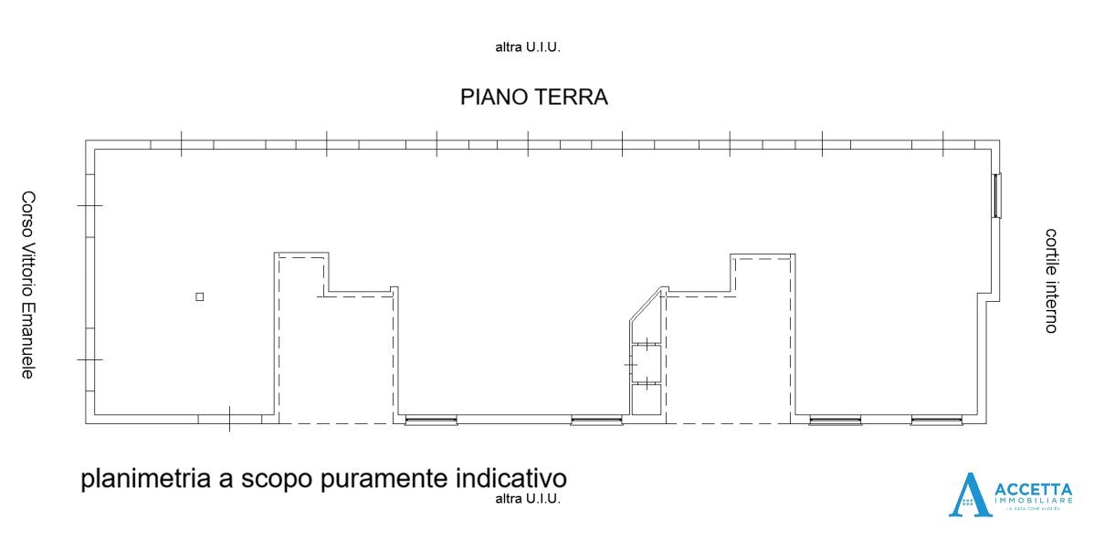 planimetria - Locale Commerciale Corso Vittorio Emanuele II 11, Taranto - planimetria 1