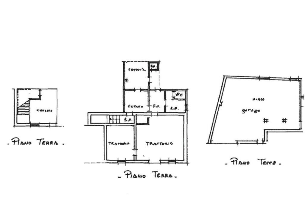 Villa Via villa parigi, Montegridolfo - planimetria 1