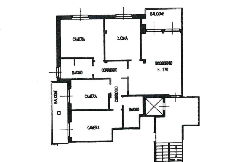 Quadrilocale Via Baracca, Vittuone - planimetria 1