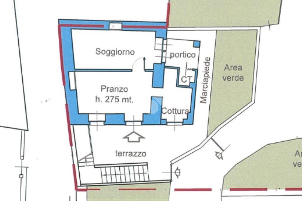 Casa semi indipendente Via domenico benedetto, Grosso - planimetria 1