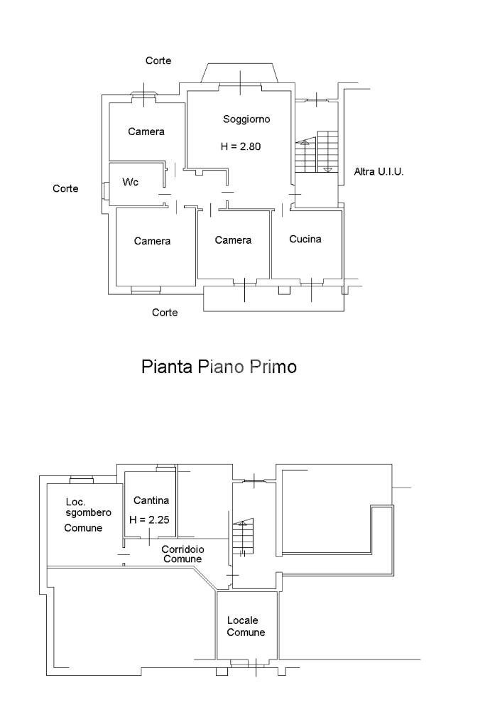 Quadrilocale Viale Quagliotti, Cameri - planimetria 1