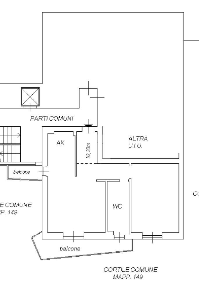 Bilocale Via Ulisse Salis, Milano (zona Affori) - planimetria 1