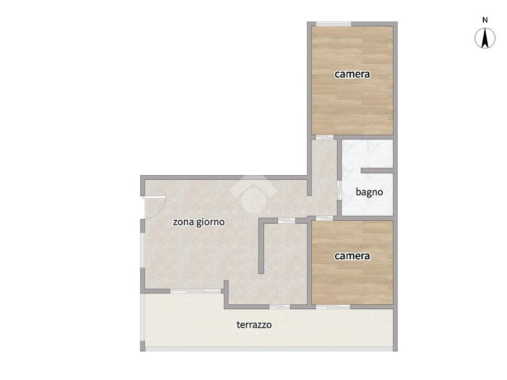 Quadrilocale Via Tommaso Albinoni, Genova (zona Rivarolo) - planimetria 1