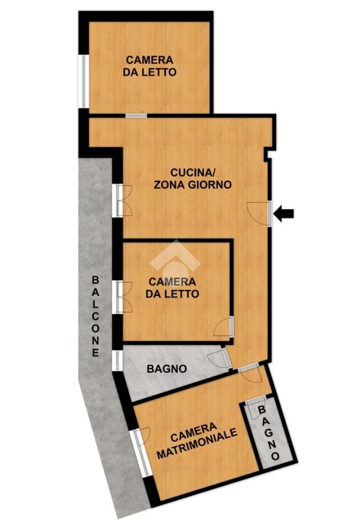 Quadrilocale Via Francesco Mignone, Savona (zona Villapiana) - planimetria 1