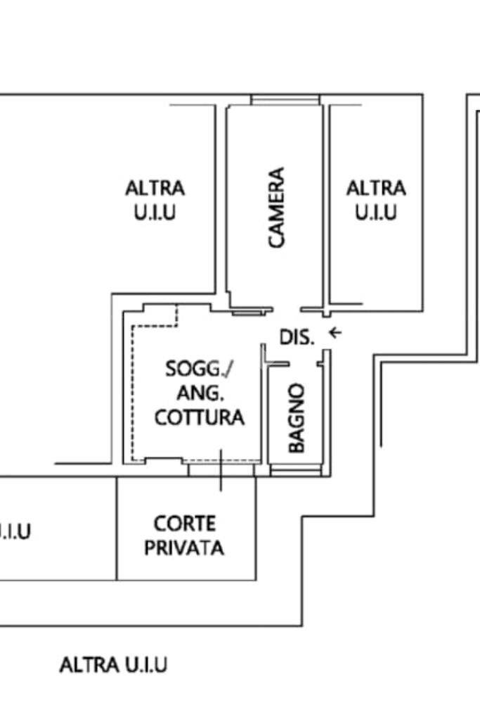 Bilocale Via Camillo Casarini, Bologna (zona Zanardi) - planimetria 1