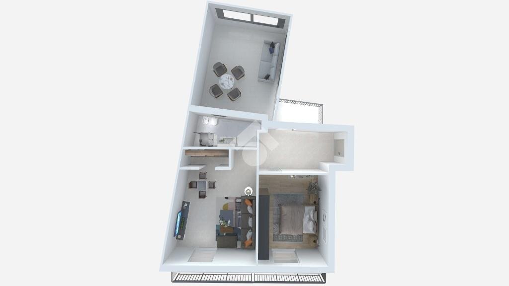 Bilocale Piazza Martiri della Libertà, Santena - planimetria 1