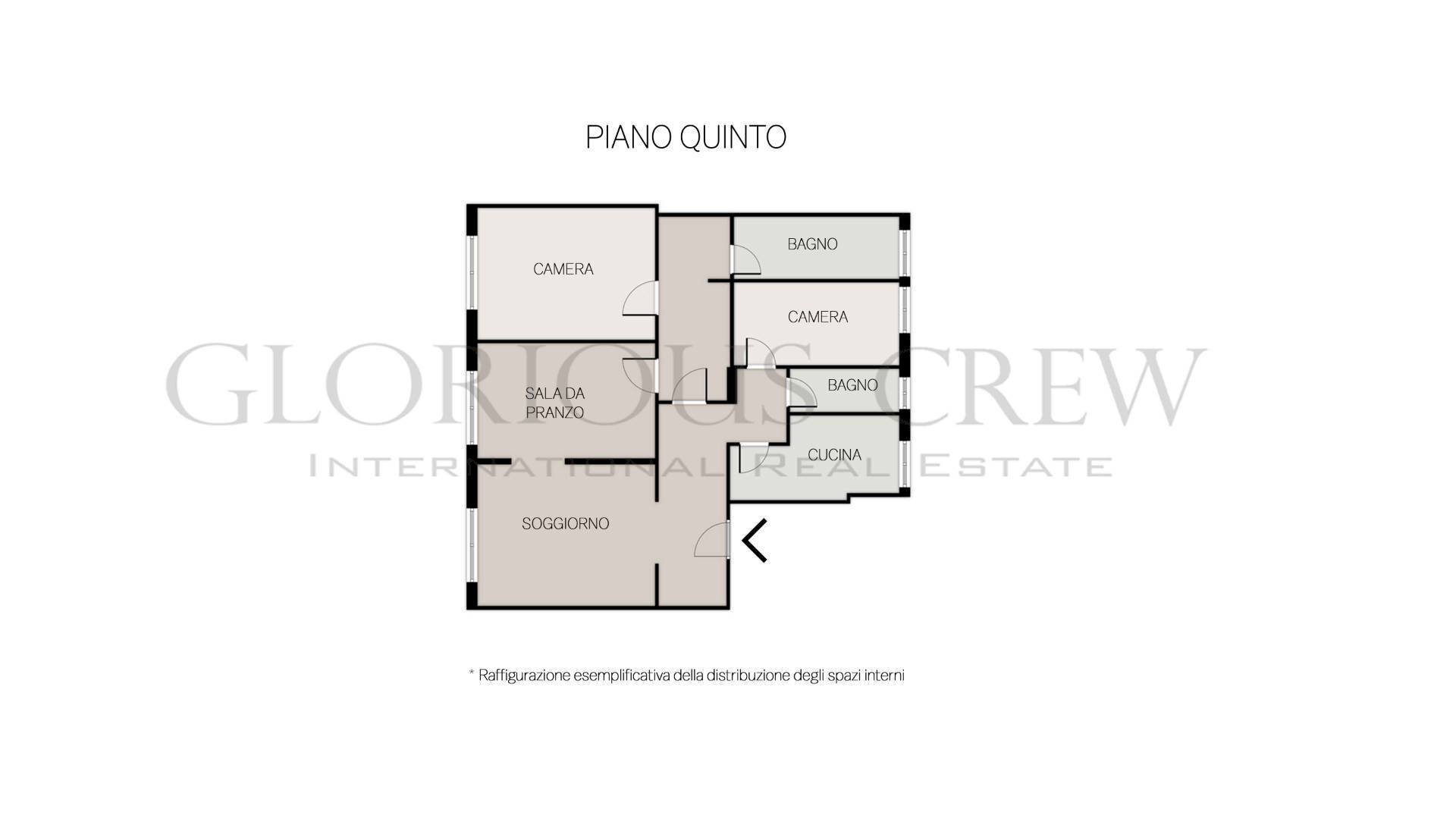 Foto 18 - Appartamento Via Matteo Bandello - Corso Magenta, Milano - planimetria 1