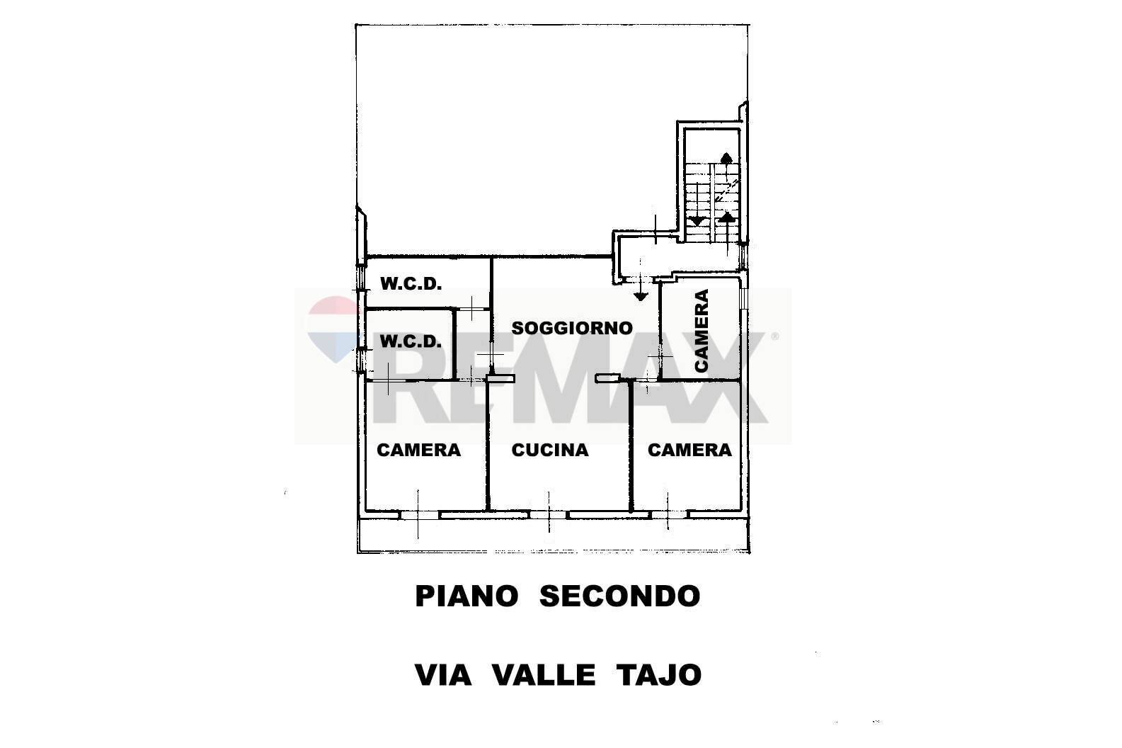 Pianta 2D - Quadrilocale Via Valletajo
 
40, Monreale - planimetria 1