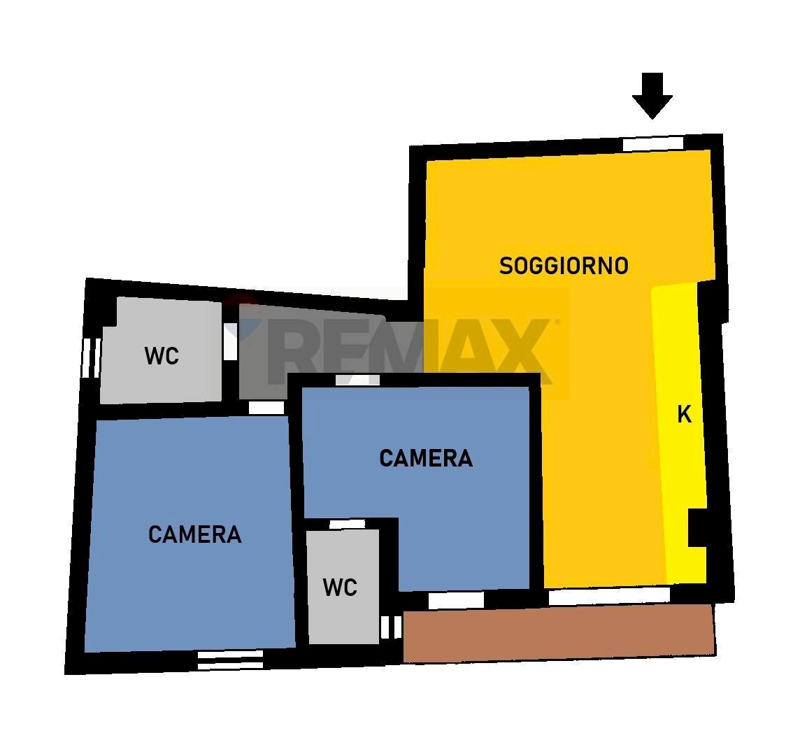 Pianta 2D - Trilocale Via Sepe Liguori
 
46, Ottaviano - planimetria 1
