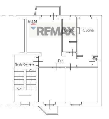 Pianta 2D - Trilocale Piazza Achille Ricciardi
 
snc, Sulmona - planimetria 1