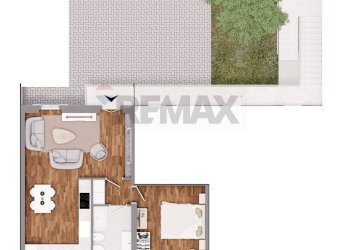 Pianta 2D - Bilocale Arese - foto 8