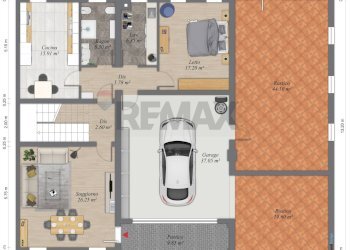 Pianta 2D - Casa semi indipendente Via gioberti
 
45, Viadana - foto 3