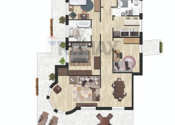 Pianta 2D - Attico via della libertà
 
20, Rapallo - foto 32