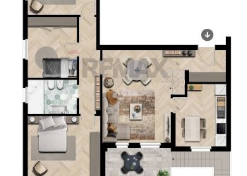 Pianta 2D - Quadrilocale Sarnico - foto 4