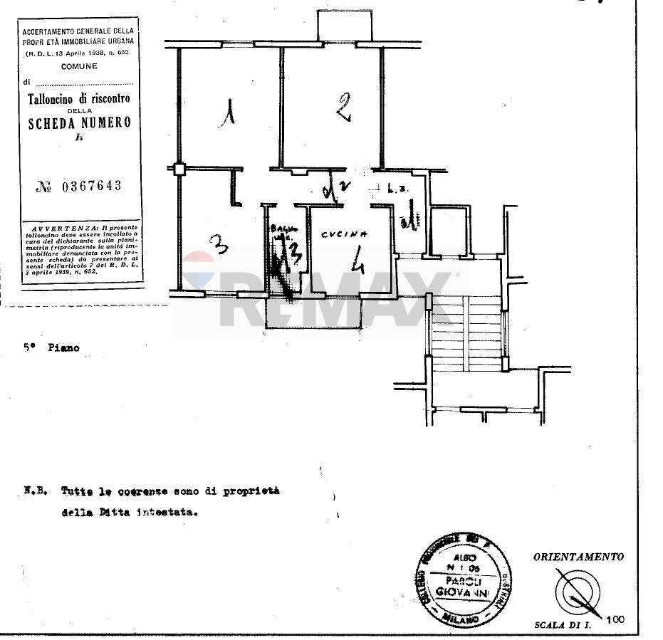 Pianta 2D - Trilocale Via Carlo Innocenzo Frugoni
 
26, Milano - planimetria 1