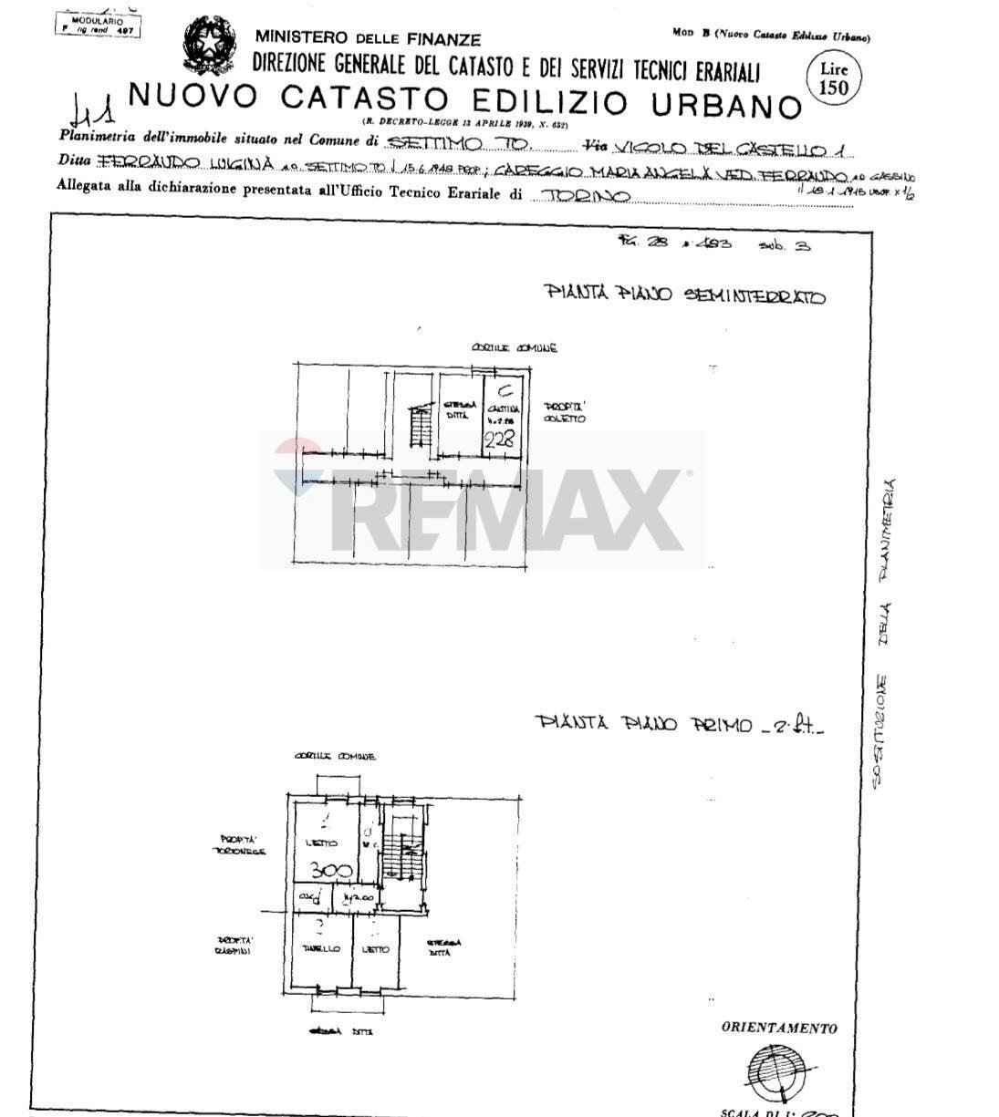Pianta 2D - Quadrilocale vicolo del castello
 
1, Settimo Torinese - planimetria 1