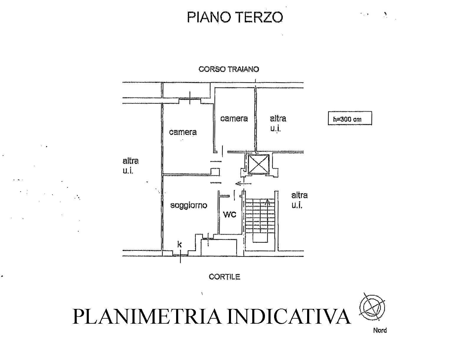 Foto 15 - Trilocale Corso Traiano, Torino - planimetria 1