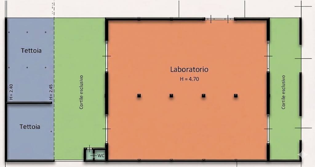 Foto 16 - Capannone VIA BUOZZI
 
22, Melzo - planimetria 1