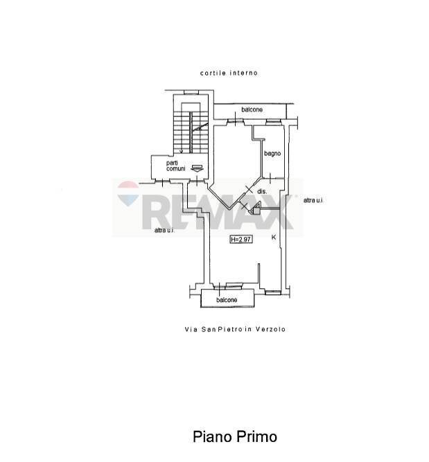 Pianta 2D - Bilocale Via San Pietro In Verzolo
 
30, Pavia - planimetria 1
